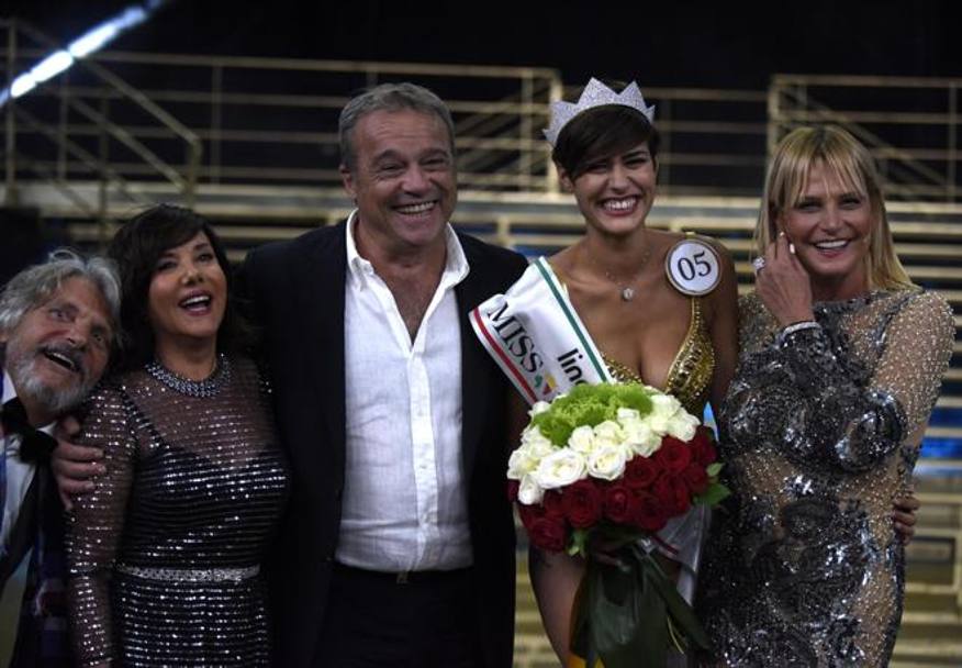 Un momento della finale dell&#39;edizione numero 76 di Miss Italia, Jesolo 